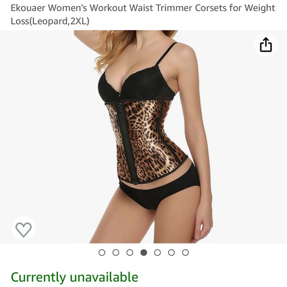 Leopard print corset/waist trainer - Picture 2 of 3
